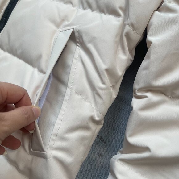 Canada Goose Long Parka Coat in White - Picture 3 of 15